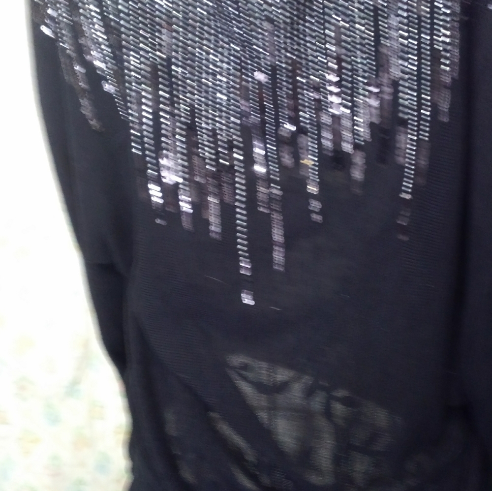 Black sweater blouse